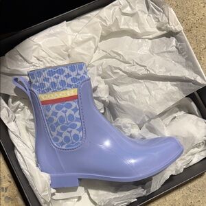 Coach Periwinkle Rain Boots